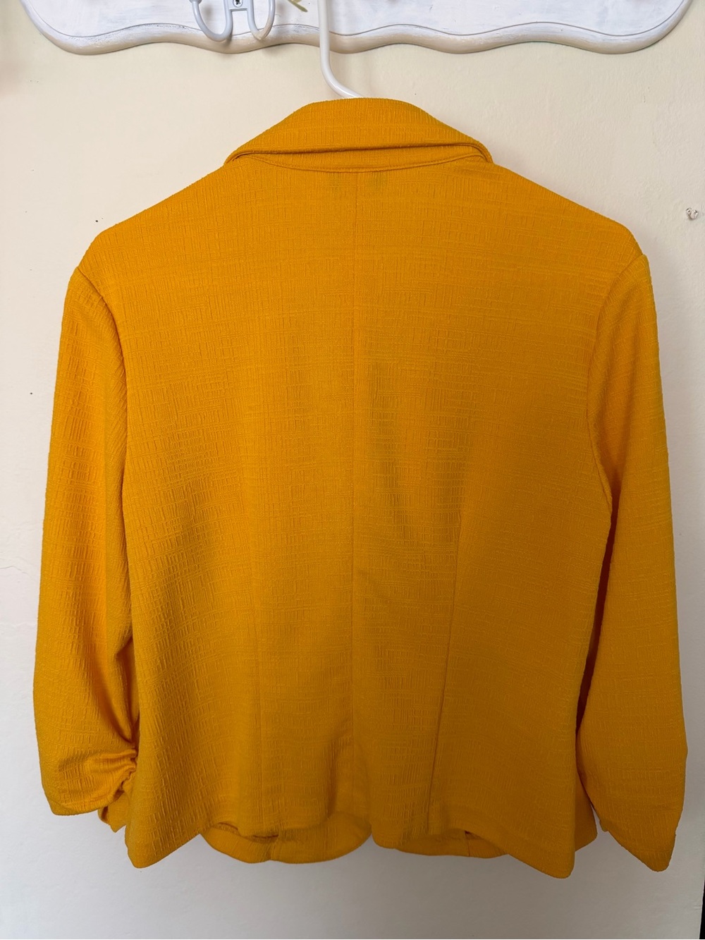 SOHO Apparel Women's Mustard Yellow Single-Button Blazer - Picture 4 of 7